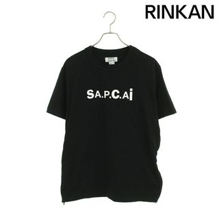 アーペーセー(A.P.C)のアーペーセー ×サカイ Sacai  24213-1-94291 フロントロゴサイドジップTシャツ メンズ M(Tシャツ/カットソー(半袖/袖なし))