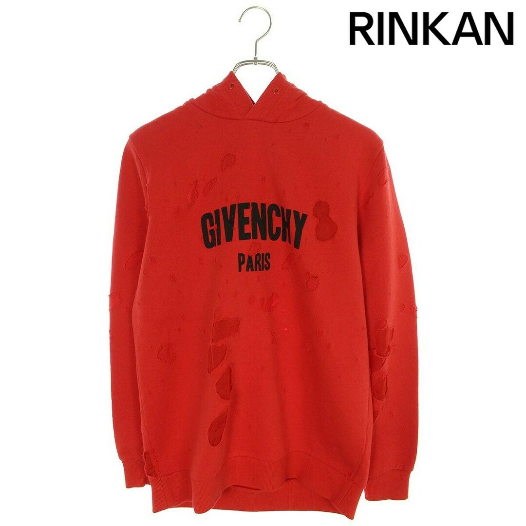 GIVENCHY(ジバンシィ)のジバンシィ  17AW  17F 7335 653 デストロイ加工プルオーバーパーカー メンズ XS メンズのトップス(パーカー)の商品写真