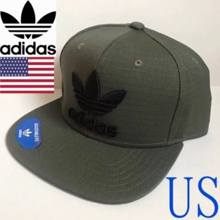 アディダス(adidas)の極レア【新品】adidas アディダス キャップ  ハット USA カーキ(キャップ)