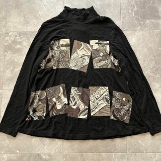 トクコプルミエヴォル(TOKUKO 1er VOL)のトクコプルミエヴォル ハイネック カットソー ブラック 9号 Mサイズ(Tシャツ(長袖/七分))