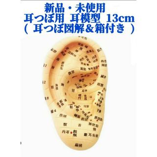 【新品・未使用】耳つぼ用 耳模型１３cm ( 耳つぼ図解付き 箱付き )(その他)