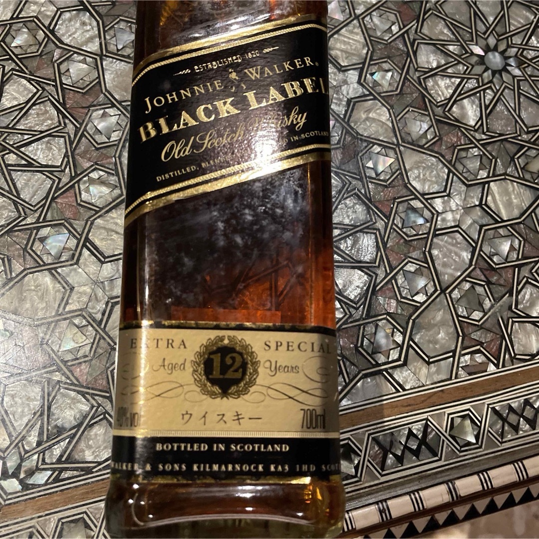 ジョニーウォーカー　 BLACK LABEL　スコッチウイスキー　ブラックラベル 食品/飲料/酒の酒(ウイスキー)の商品写真