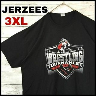 ジャージーズ(JERZEES)のe37US古着　半袖Tシャツ　WRESTLINGTOURNAMENT　レスリング(Tシャツ/カットソー(半袖/袖なし))