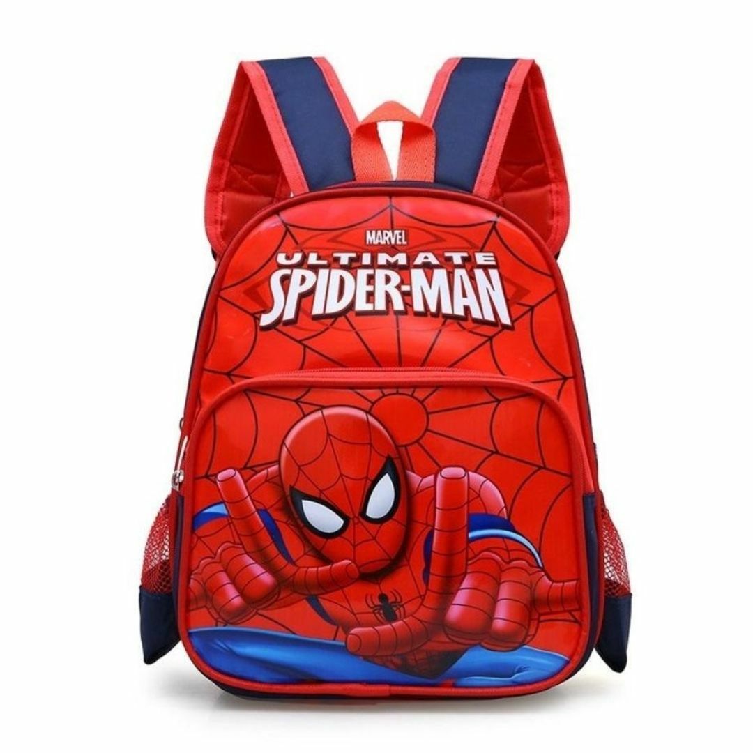 スパイダーマン キッズ リュックサック リュック　通園 通学 ボーイズ 赤 キッズ/ベビー/マタニティのこども用バッグ(リュックサック)の商品写真