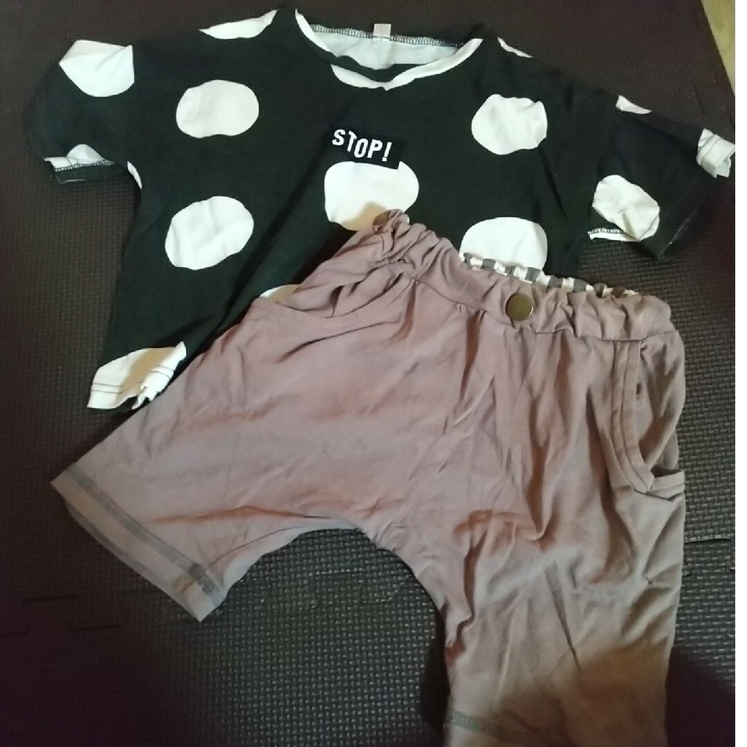 Tシャツ 半ズボンセット キッズ/ベビー/マタニティのキッズ服男の子用(90cm~)(Tシャツ/カットソー)の商品写真
