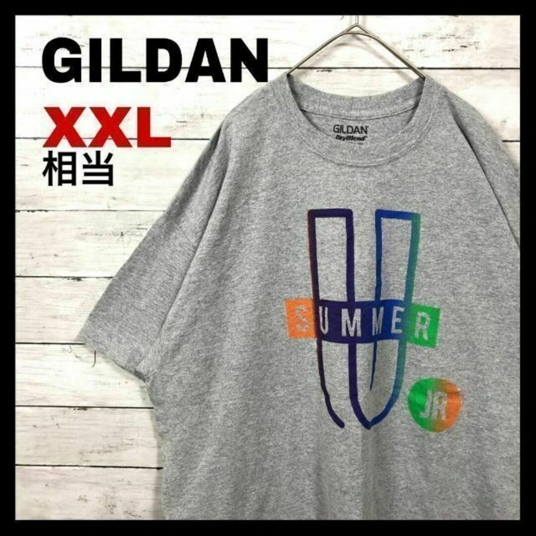 GILDAN(ギルタン)のf43 U古着　GILDAN　半袖Tシャツ　SUMMER JR　フロントプリント メンズのトップス(Tシャツ/カットソー(半袖/袖なし))の商品写真