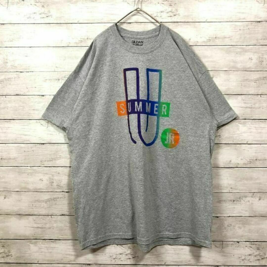 GILDAN(ギルタン)のf43 U古着　GILDAN　半袖Tシャツ　SUMMER JR　フロントプリント メンズのトップス(Tシャツ/カットソー(半袖/袖なし))の商品写真