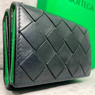 ボッテガヴェネタ(Bottega Veneta)の美品■RFID搭載 ボッテガヴェネタ 三つ折り財布 レザー イントレ バイカラー(財布)