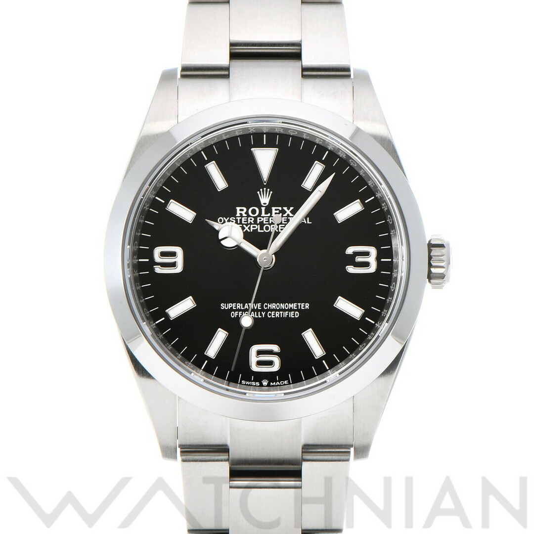 ROLEX(ロレックス)の中古 ロレックス ROLEX 124270 ランダムシリアル ブラック メンズ 腕時計 メンズの時計(腕時計(アナログ))の商品写真