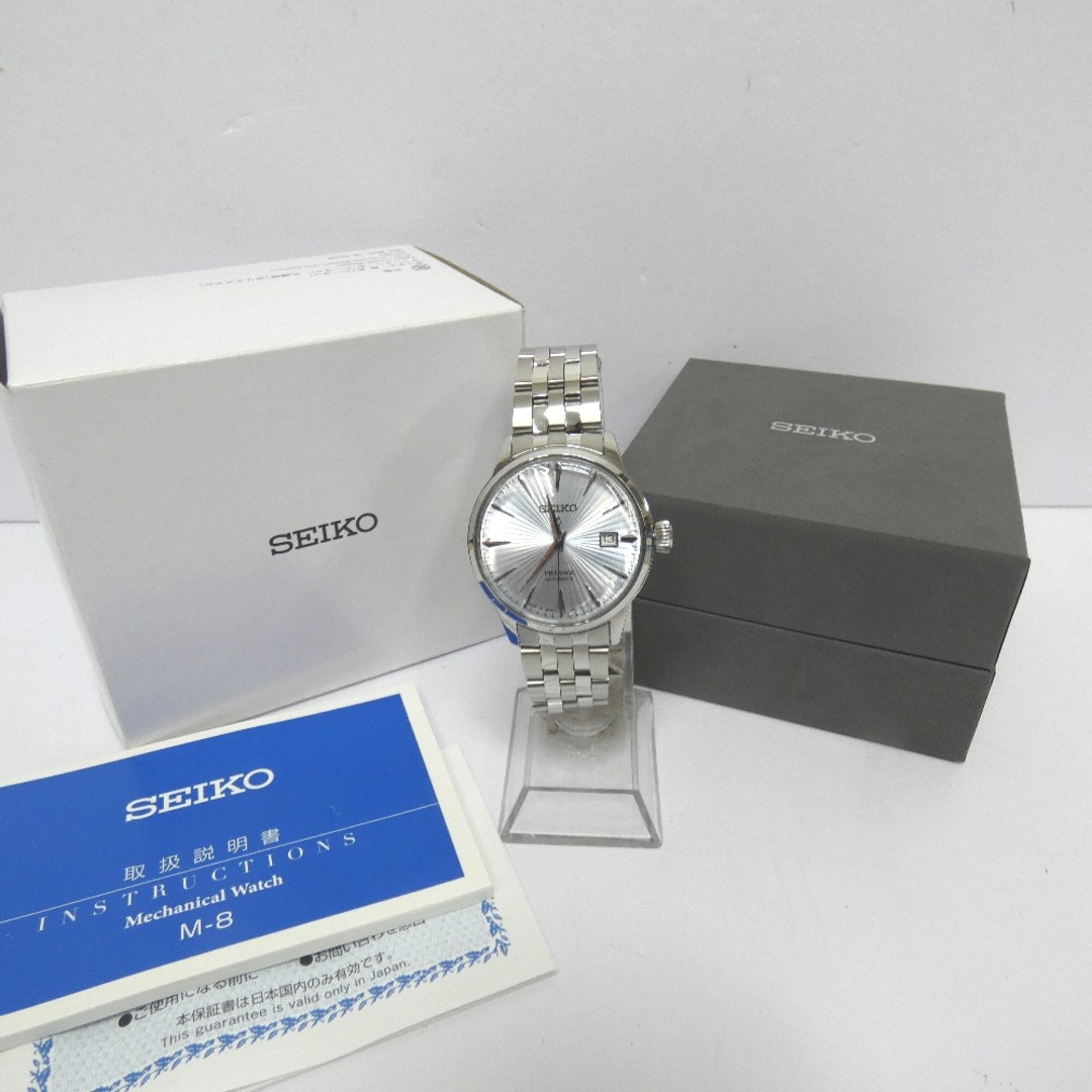 SEIKO(セイコー)のセイコー 腕時計 PRESAGE プレザージュ メカニカル 自動巻き SARY161 シルバー Dz789341 中古美品 メンズの時計(腕時計(アナログ))の商品写真