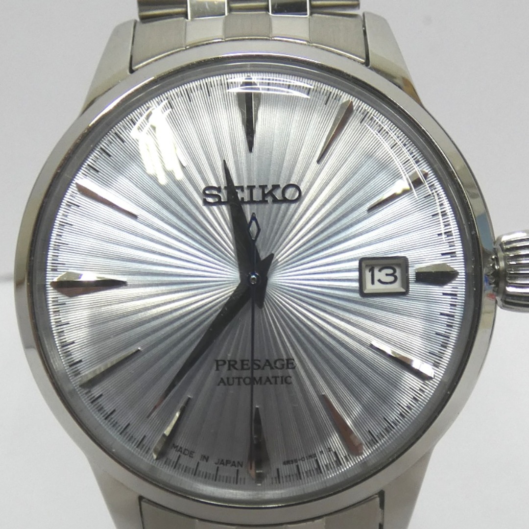 SEIKO(セイコー)のセイコー 腕時計 PRESAGE プレザージュ メカニカル 自動巻き SARY161 シルバー Dz789341 中古美品 メンズの時計(腕時計(アナログ))の商品写真