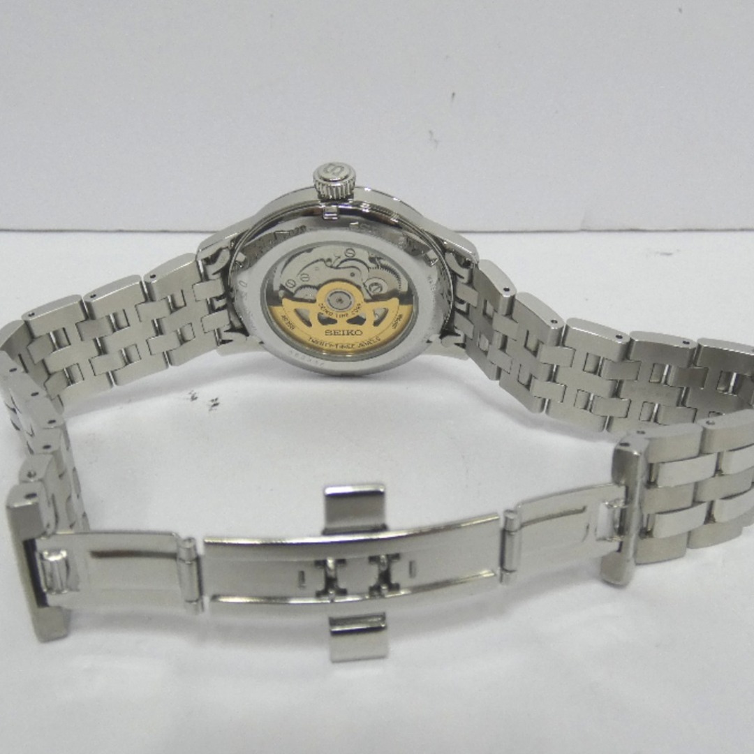 SEIKO(セイコー)のセイコー 腕時計 PRESAGE プレザージュ メカニカル 自動巻き SARY161 シルバー Dz789341 中古美品 メンズの時計(腕時計(アナログ))の商品写真