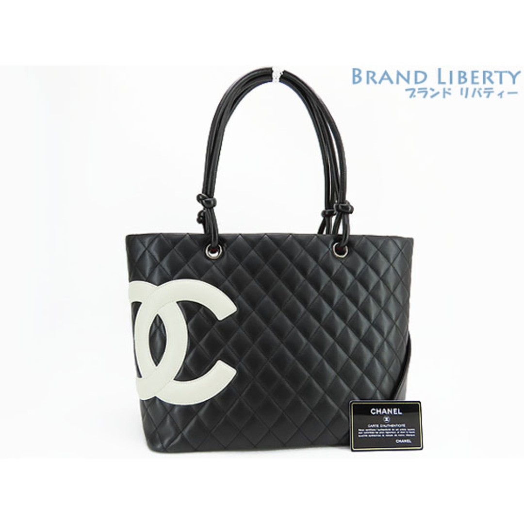 CHANEL(シャネル)の美品シャネルカンボンラインラージトートバッグショルダーバッグブラック レディースのバッグ(トートバッグ)の商品写真