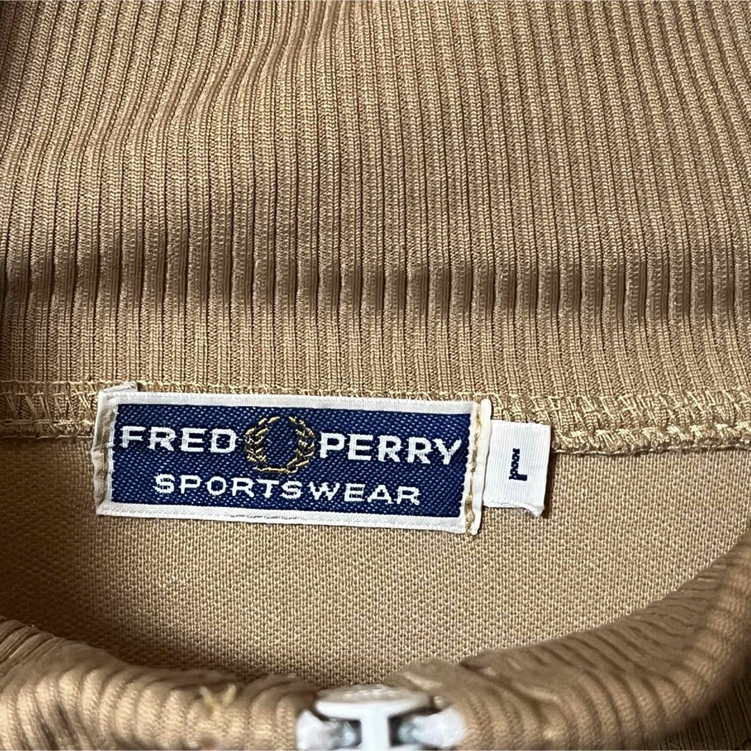 FRED PERRY(フレッドペリー)の80s Fred Perry Track Jacket Beige x Navy メンズのトップス(ジャージ)の商品写真