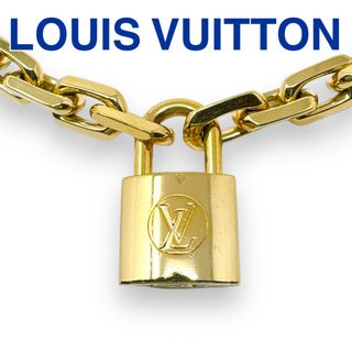 ルイヴィトン(LOUIS VUITTON)のルイヴィトン MP2993 コリエ LVエッジ カデナ ネックレス ゴールド 金(ネックレス)