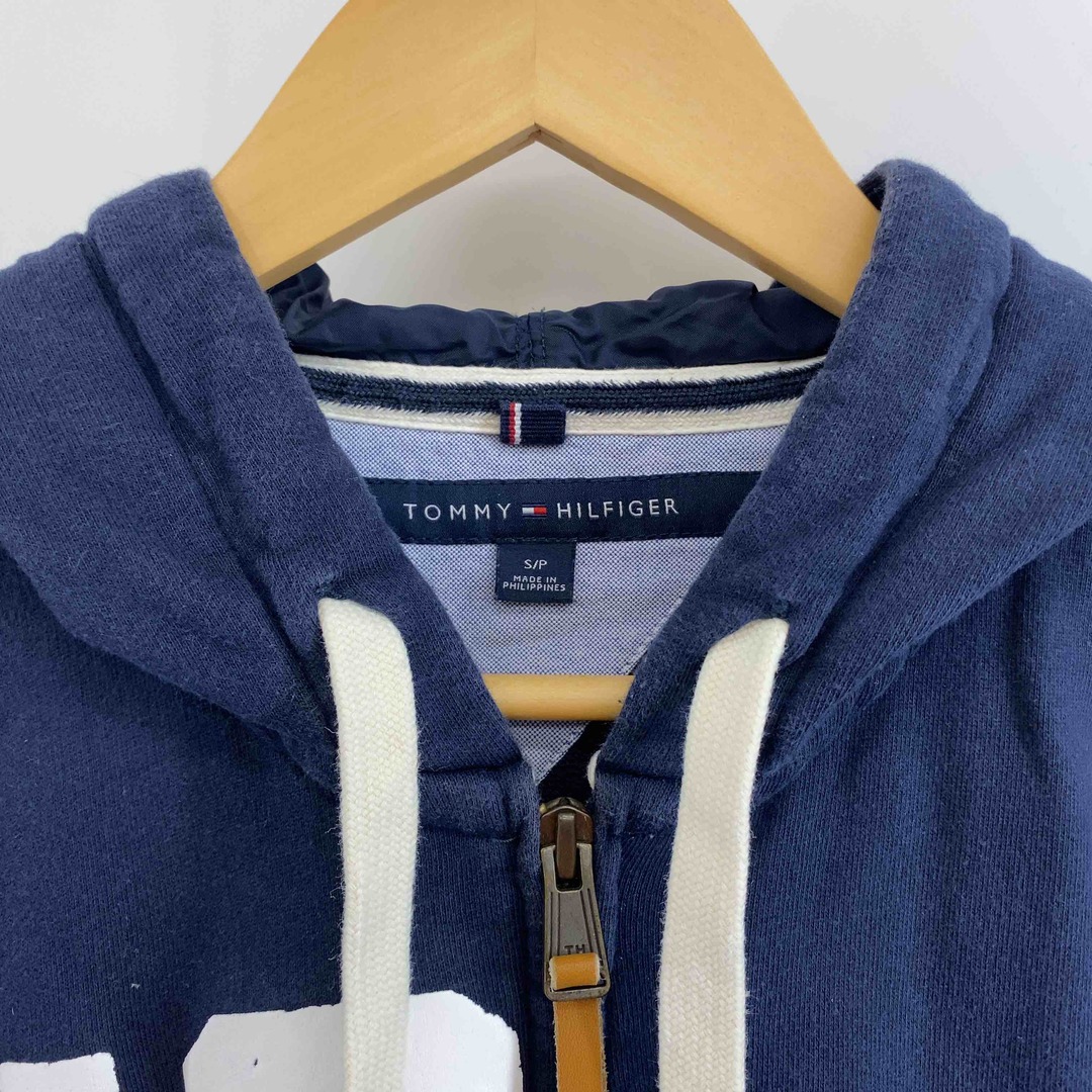 TOMMY HILFIGER(トミーヒルフィガー)のTOMMY HILFIGER トミーヒルフィガー メンズ パーカー フルジップ ネイビー ロゴプリント メンズのトップス(パーカー)の商品写真