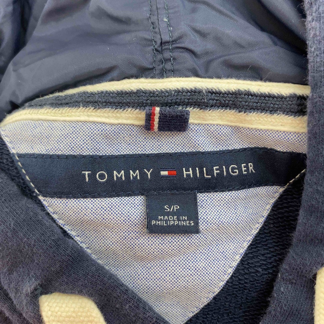 TOMMY HILFIGER(トミーヒルフィガー)のTOMMY HILFIGER トミーヒルフィガー メンズ パーカー フルジップ ネイビー ロゴプリント メンズのトップス(パーカー)の商品写真