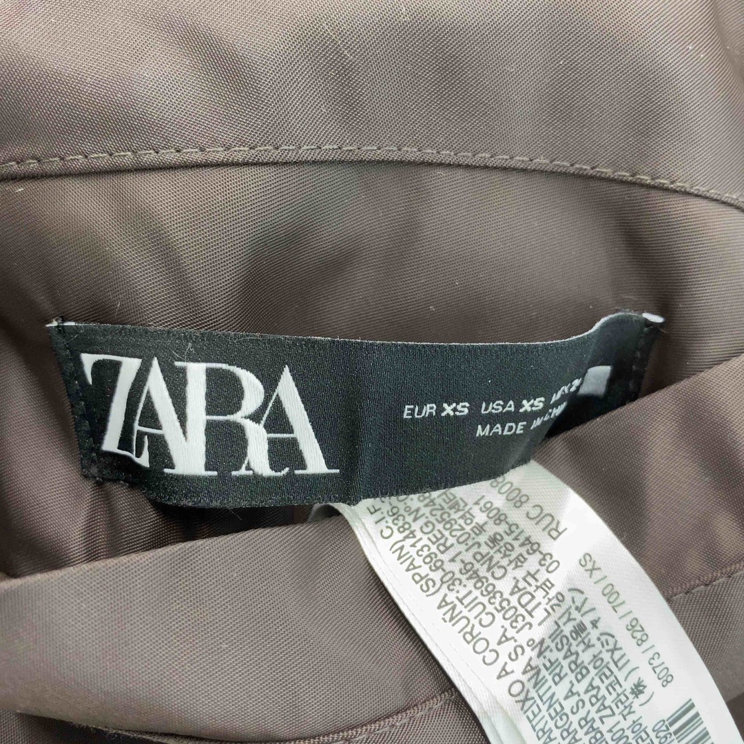 ZARA(ザラ)のZARA ザラ レディース ブルゾン　リバーシブル　フェイクファー　ナイロン　チャコール レディースのジャケット/アウター(ブルゾン)の商品写真