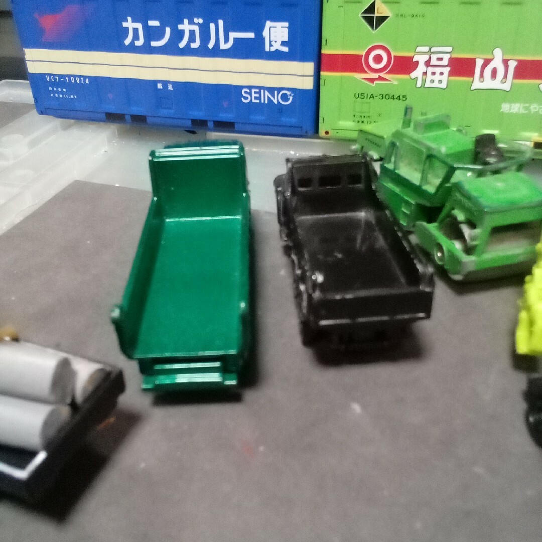 Takara Tomy(タカラトミー)のトミカ博  非売品トミカ　建設車両 / 工事車両　BLACK & GREEN エンタメ/ホビーのおもちゃ/ぬいぐるみ(ミニカー)の商品写真