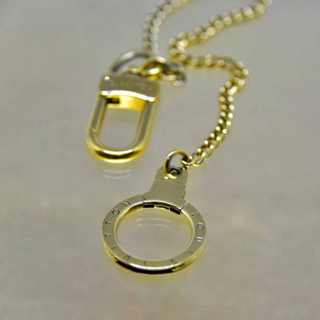 希少❗️LOUIS VUITTON ルイヴィトン　キーリング　キーホルダー LOUIS VUITTON - 極美品 鑑定済 ルイ・ヴィトン LOUIS VUITTON