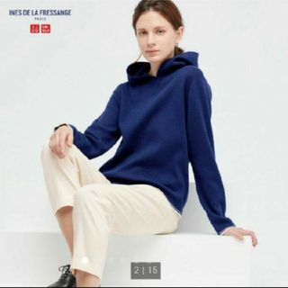 ユニクロ(UNIQLO)の【Lサイズ】イネス ニットプルパーカー INES ユニクロ(ニット/セーター)