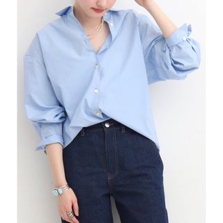 プラージュ(Plage)の専用2024SS完売品 plageプラージュ　ブルー　COTTON シャツ(シャツ/ブラウス(長袖/七分))