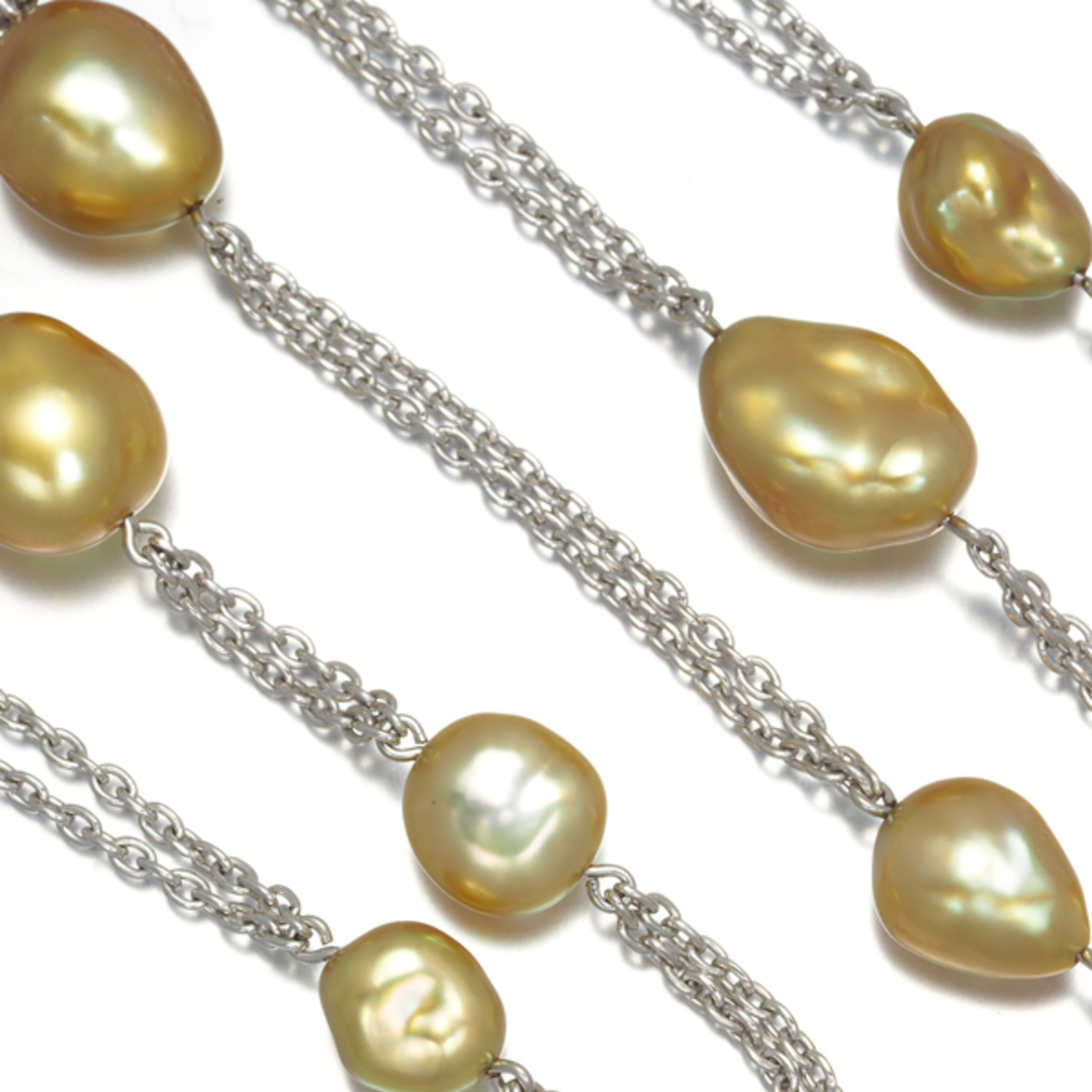 MIKIMOTO - ミキモト ネックレス 無核 ケシパール ゴールデン MIKIMOTO - ミキモト ネックレス 無核 ケシパール ゴールデン