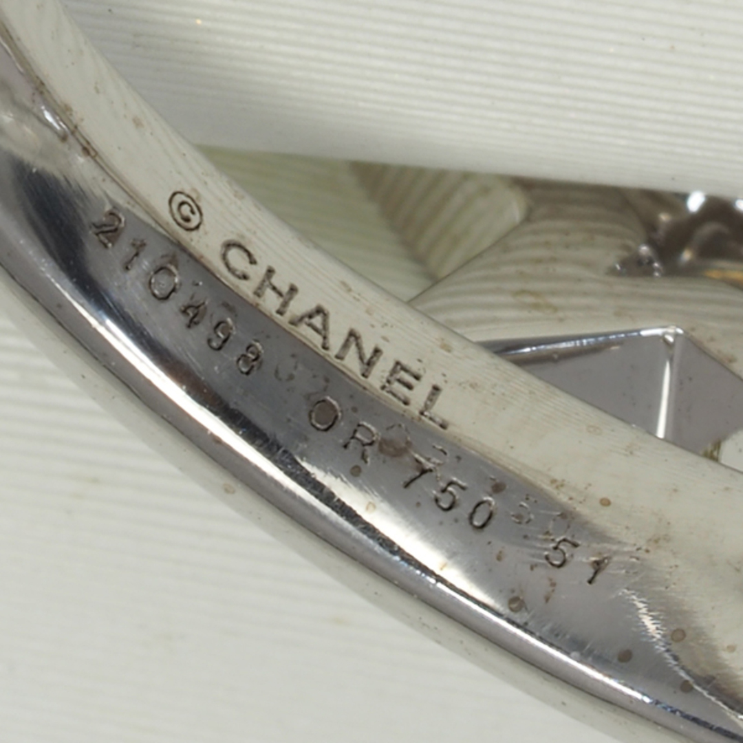 CHANEL(シャネル)のシャネル リング ダイヤ コメット スター 51号 K18WG 保証書 レディースのアクセサリー(リング(指輪))の商品写真