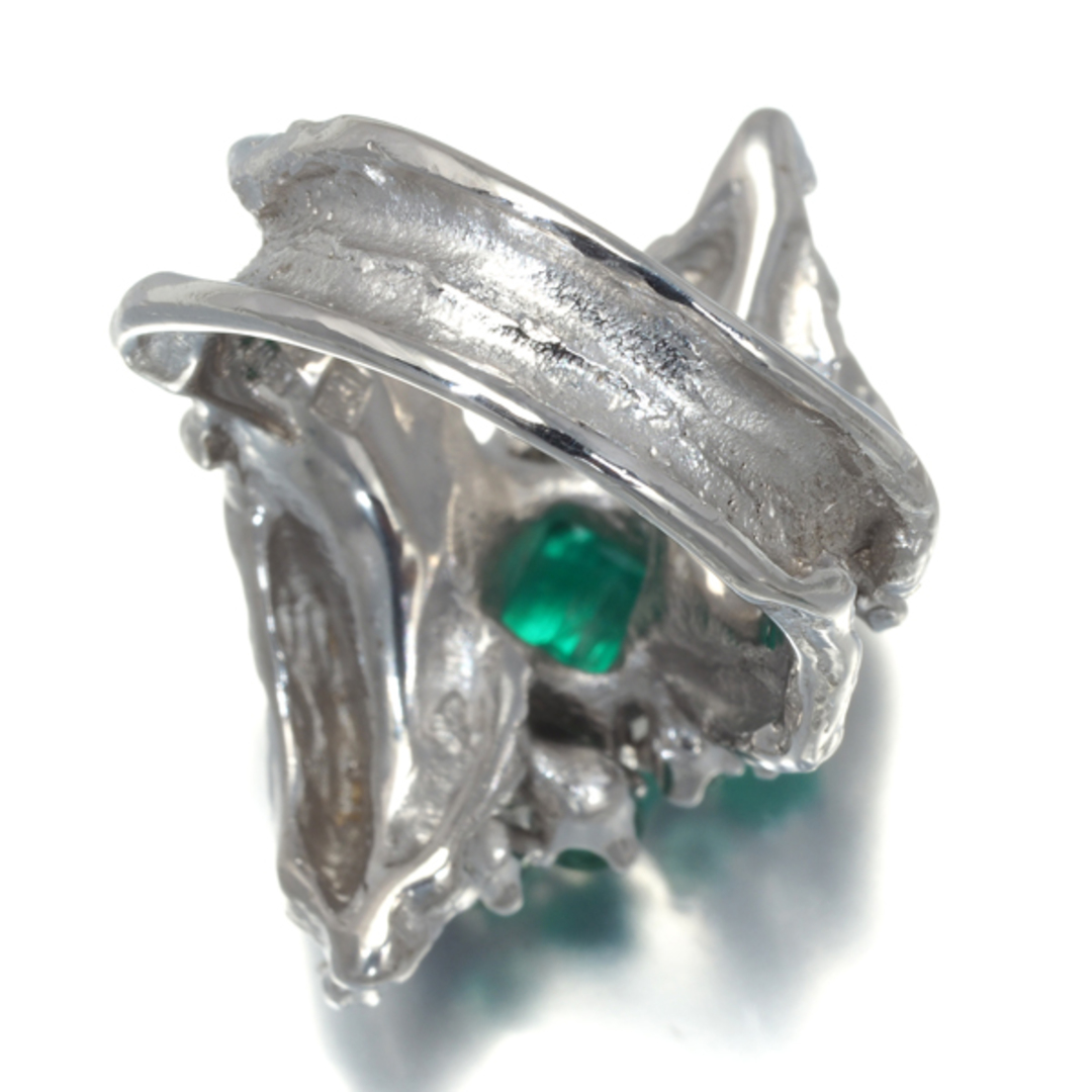 岩倉康二 リング エメラルド 1.82ct ダイヤ 0.23ct 艶消し 12号 岩倉康二 リング エメラルド 1.82ct ダイヤ 0.23ct 艶消し 12号