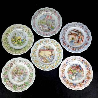 ロイヤルドルトン(Royal Doulton)の△美品 ◆ ロイヤルドルトン　ブランブリーヘッジ　プレート　6枚　四季　など(食器)