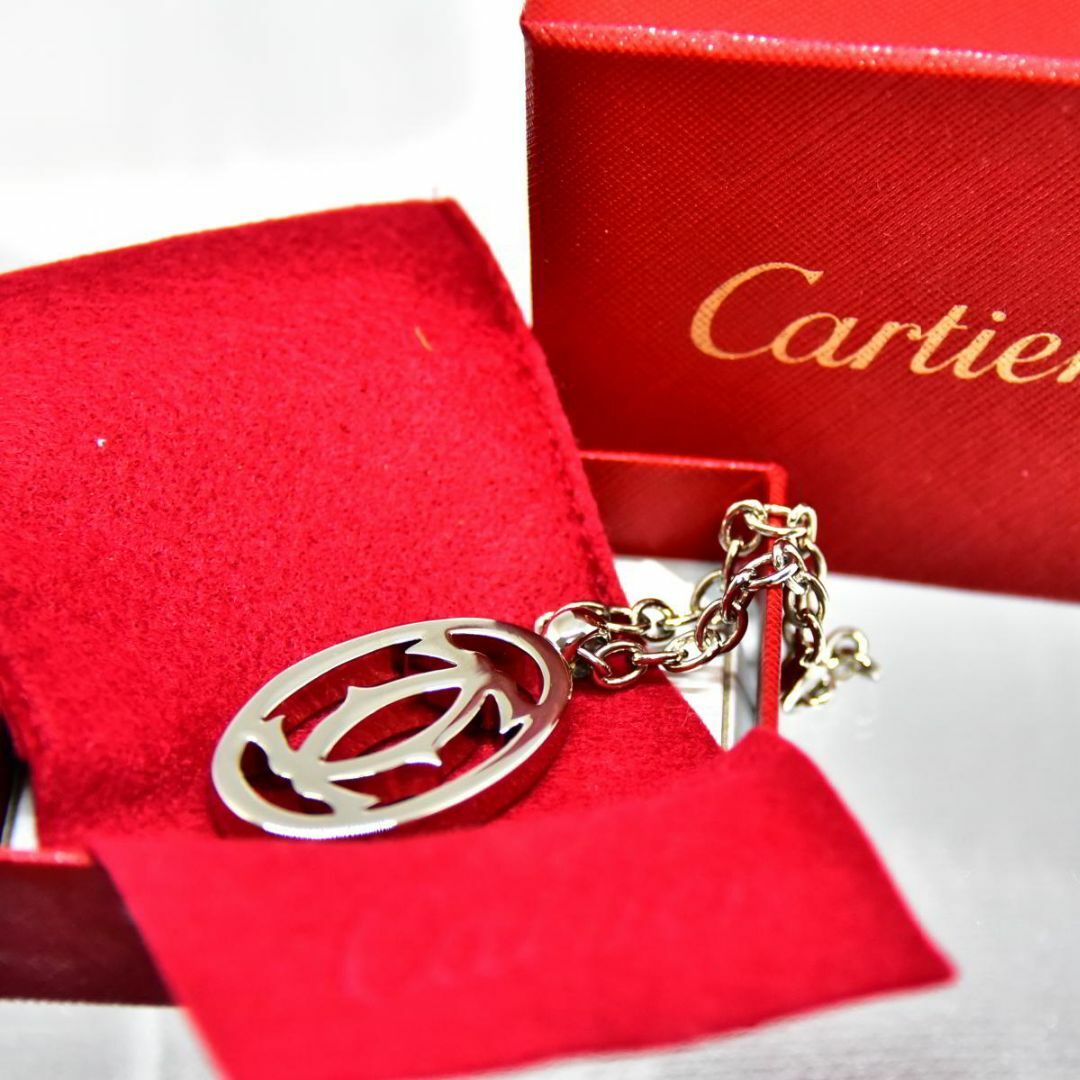 Cartier(カルティエ)の未使用に近い 鑑定済 カルティエ Cartier カルティエ ロゴ チャーム メンズのファッション小物(キーケース)の商品写真