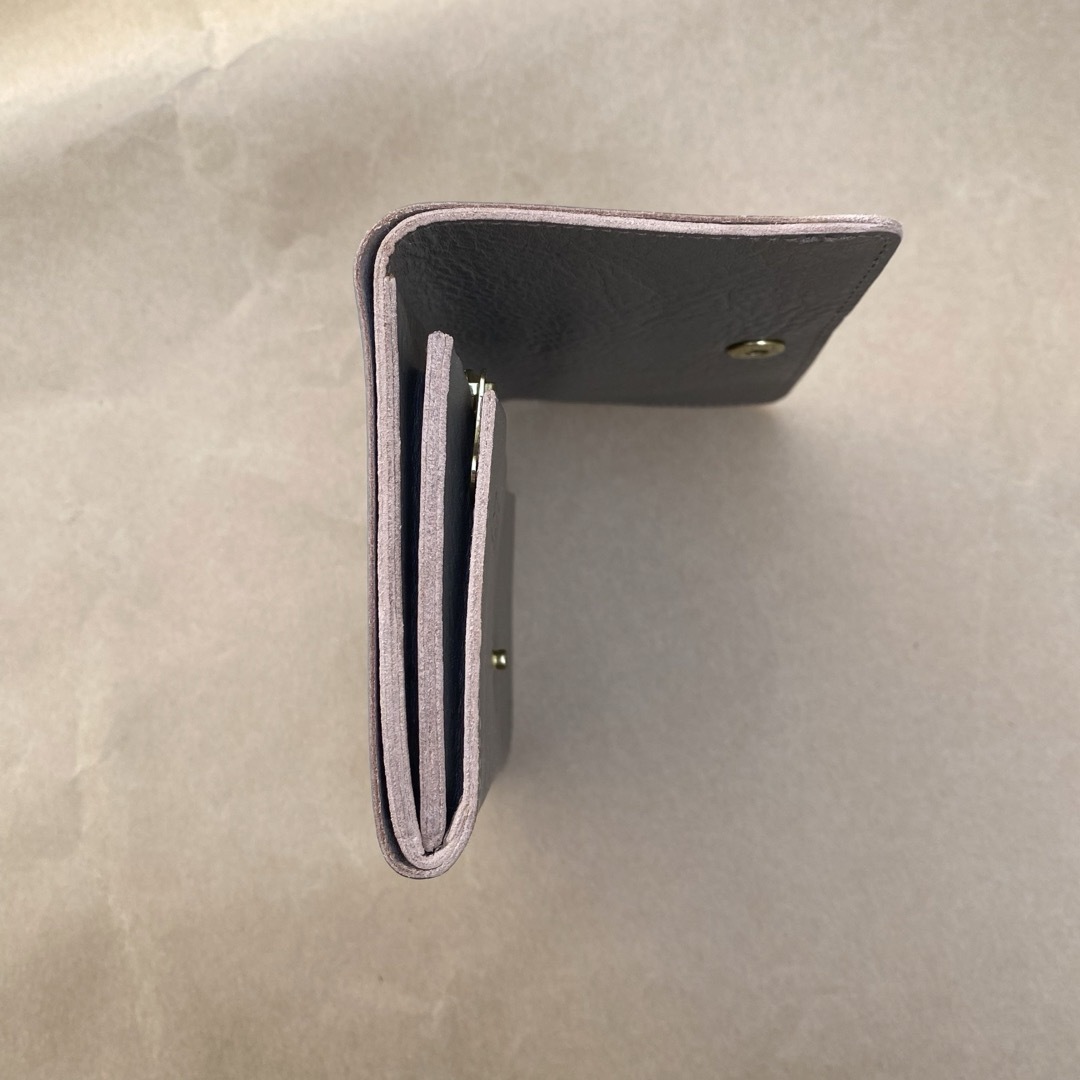 IL BISONTE(イルビゾンテ)の折り財布　ミニ財布　二つ折り財布　コインケース　小銭入れ　トルトラ　グレー レディースのファッション小物(財布)の商品写真