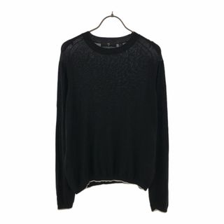 ユニクロ(UNIQLO)のユニクロ プラスジェイコラボ 長袖 シルク混 セーター L ブラック UNIQLO ＋J ニット レディース 古着 【240416】 メール便可(ニット/セーター)