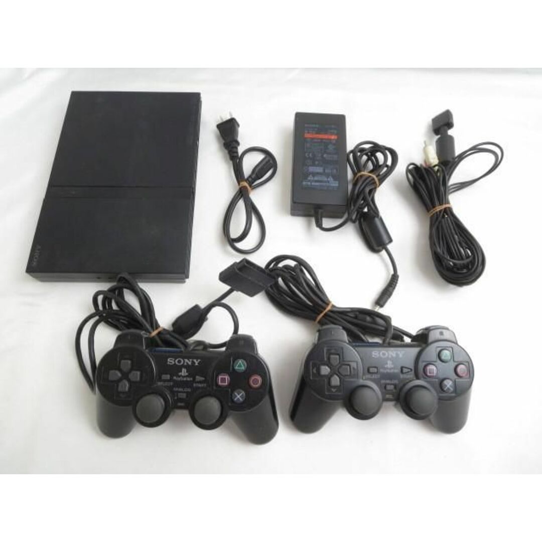  中古品 ゲーム プレイステーション2 PS2 本体 SCPH-75000 チャーコルブラック 動作品 周辺機器あり エンタメ/ホビーのゲームソフト/ゲーム機本体(携帯用ゲーム機本体)の商品写真