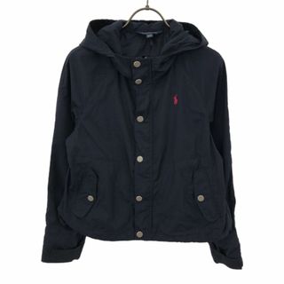 ポロラルフローレン(POLO RALPH LAUREN)のポロラルフローレン 長袖 ジップパーカー XL（16） ネイビー POLO RALPH LAUREN キッズ 古着 【240416】(その他)