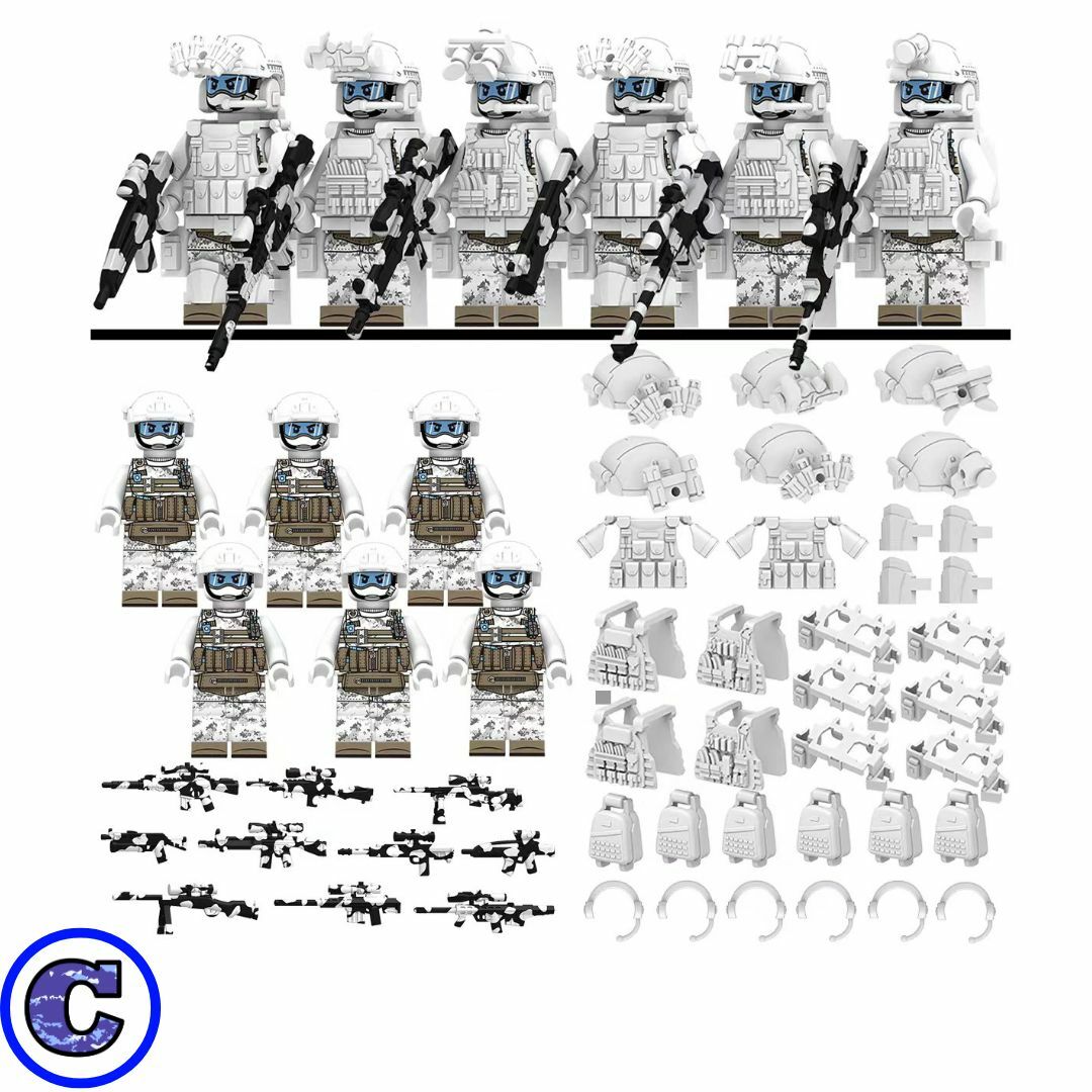 兵士 c ミニフィグ 兵隊 レゴ LEGO 互換 迷彩 子供 /h0 エンタメ/ホビーのミリタリー(その他)の商品写真