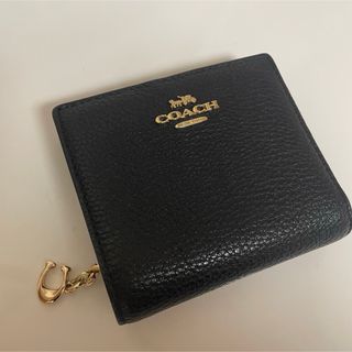 COACH - 美品★ コーチ　財布　２つ折り財布 スナップウォレット　ブラック