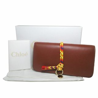 クロエ(Chloe)の【新品】クロエ 財布 長財布 CHC22SP715G40 27S (ブラウン系) Chloe アルファベット レザー フラップ ロング ウォレット 二つ折り長財布 アウトレット レディース(財布)