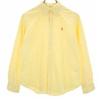 ラルフローレン(Ralph Lauren)のラルフローレン インパクト21社製 長袖 ボタンダウンシャツ 11 イエロー RALPH LAUREN キッズ 古着 【240416】 メール便可(ブラウス)