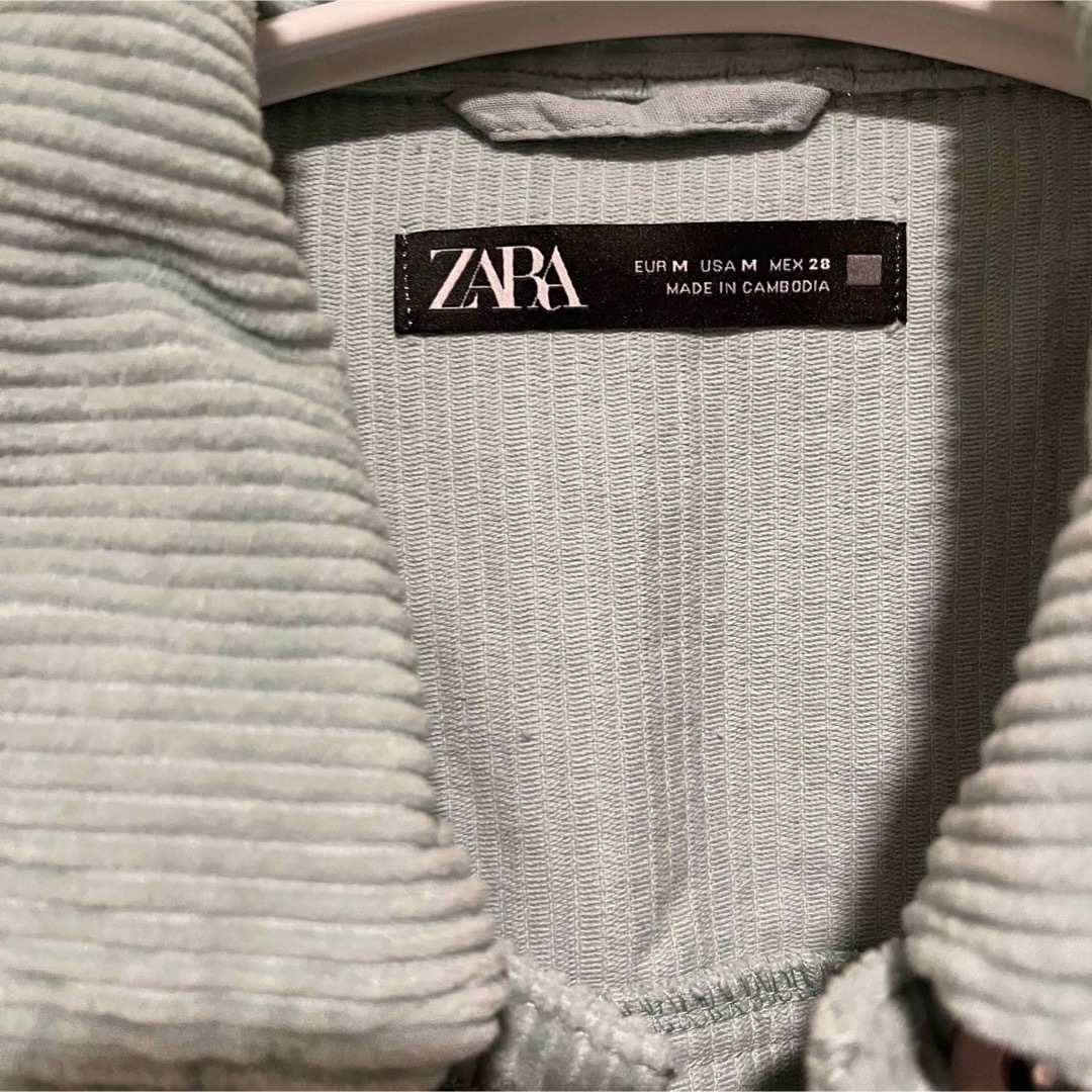 ZARA(ザラ)のZARA コーデュロイジャケット ミントグリーン レディースのジャケット/アウター(その他)の商品写真