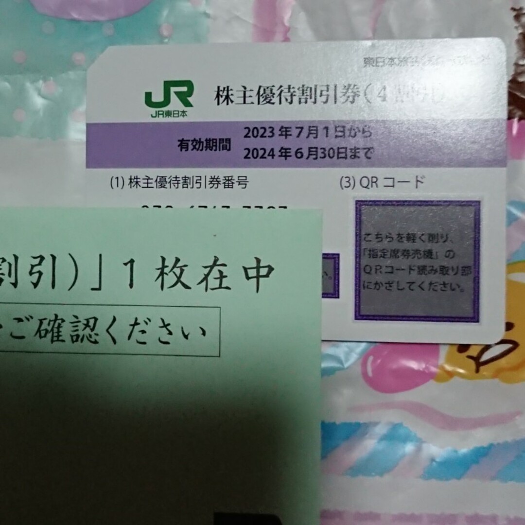 JR東日本　株主優待 チケットの乗車券/交通券(その他)の商品写真