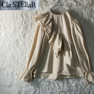 美品 クラステラー ROUND FRILL BLOUSE フリルブラウス F(シャツ/ブラウス(長袖/七分))