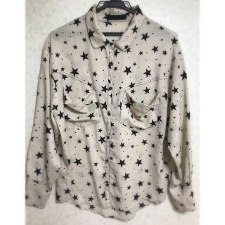 ジーナシス(JEANASIS)の【美品】ジーナシス JEANASIS スター柄ブラウス(シャツ/ブラウス(長袖/七分))