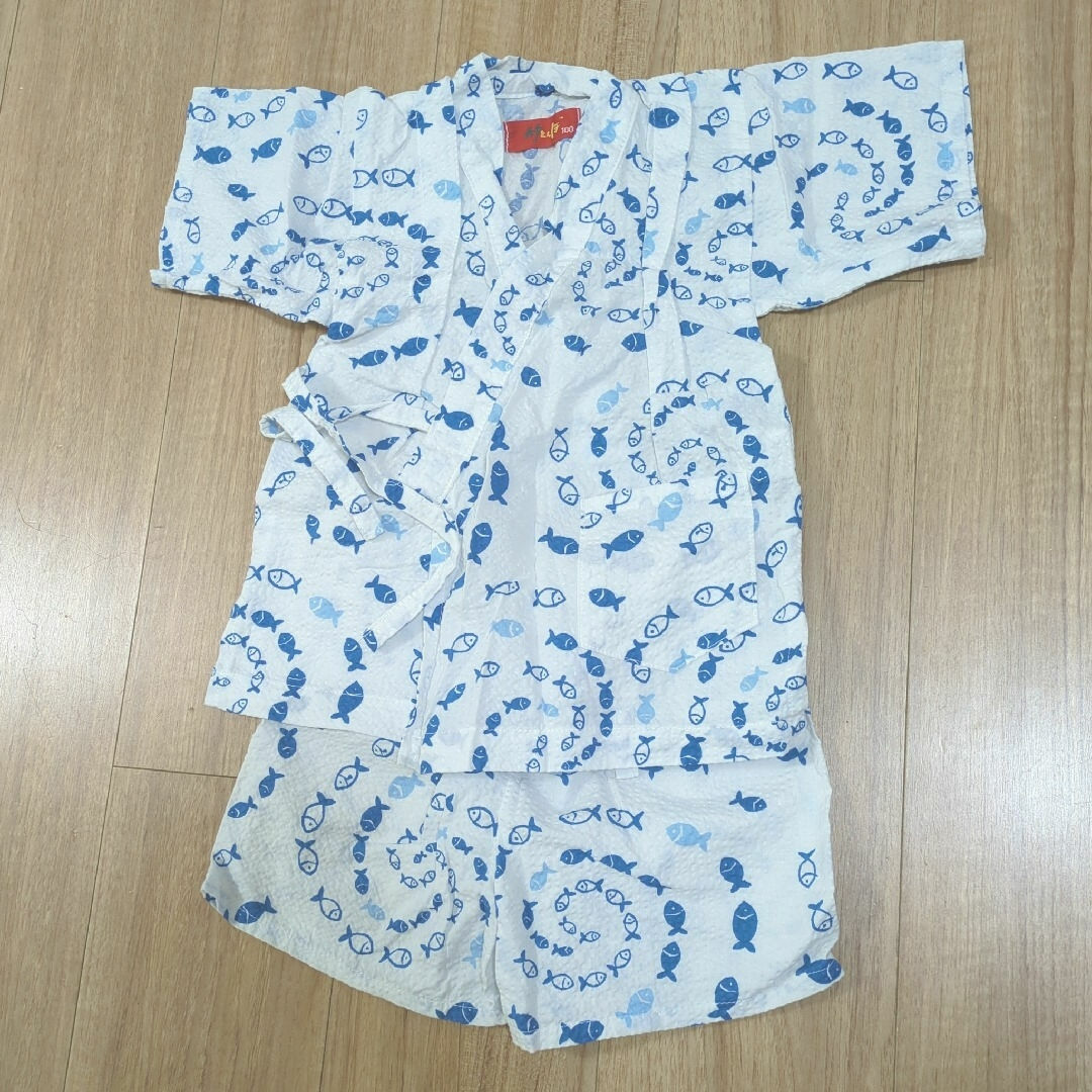 100サイズ 甚平 キッズ/ベビー/マタニティのキッズ服男の子用(90cm~)(甚平/浴衣)の商品写真