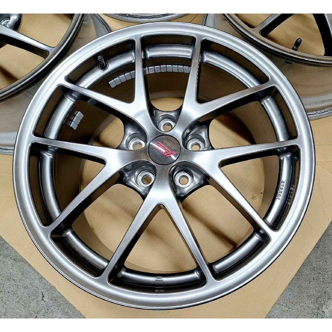 BBS(ビービーエス)のスバル WRX STI 純正 BBS ホイール 4本 8.5J レヴォーグ 鍛造 自動車/バイクの自動車(ホイール)の商品写真