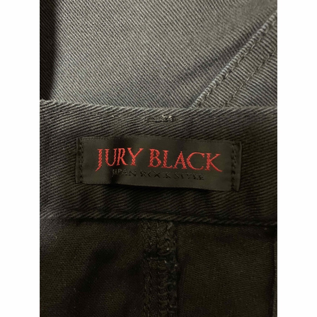 JURYBLACK(ジュリーブラック)のジュリーブラック　JURY BLACK スキニーパンツ　黒　ダメージ メンズのパンツ(その他)の商品写真