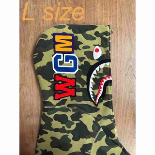 A BATHING APE - Ape Shark zip hoodie camo パーカー