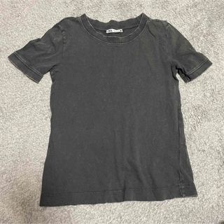 ザラ(ZARA)のZARA ヴィンテージ風　Tシャツ　ザラ　トップス　グレー　XSサイズ(Tシャツ(半袖/袖なし))