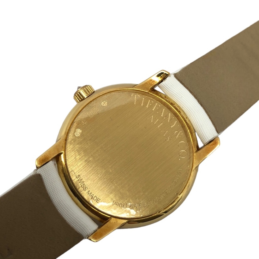 Tiffany & Co.(ティファニー)の　ティファニー TIFFANY＆CO アトラスカクテル Z1900.10.50E91A4C.B ホワイト K18YG/革ベルト クオーツ レディース 腕時計 レディースのファッション小物(腕時計)の商品写真
