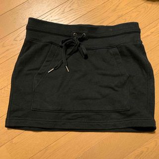 ユニクロ(UNIQLO)のUNIQLO ユニクロ　スウェットスカート　Mサイズ　黒　ブラック　ウエストゴム(ミニスカート)